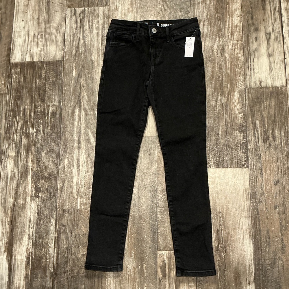 GAP Kids Super Skinny Black Jeans Size 8